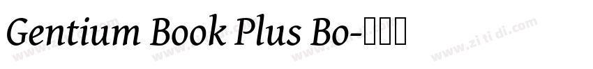 Gentium Book Plus Bo字体转换